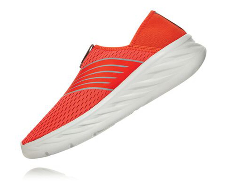 Hoka One One Mens Sandals - ORA Recovery - Red - FLQJ64852